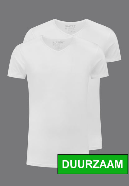 Wit t shirt v hals heren cheap