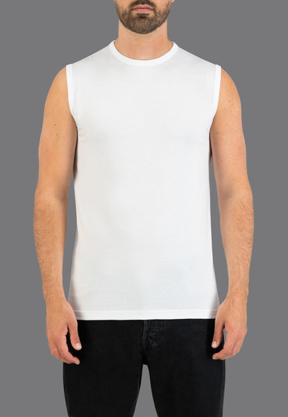 Sleeveless Cotton Round Neck Shirt Slaterstore