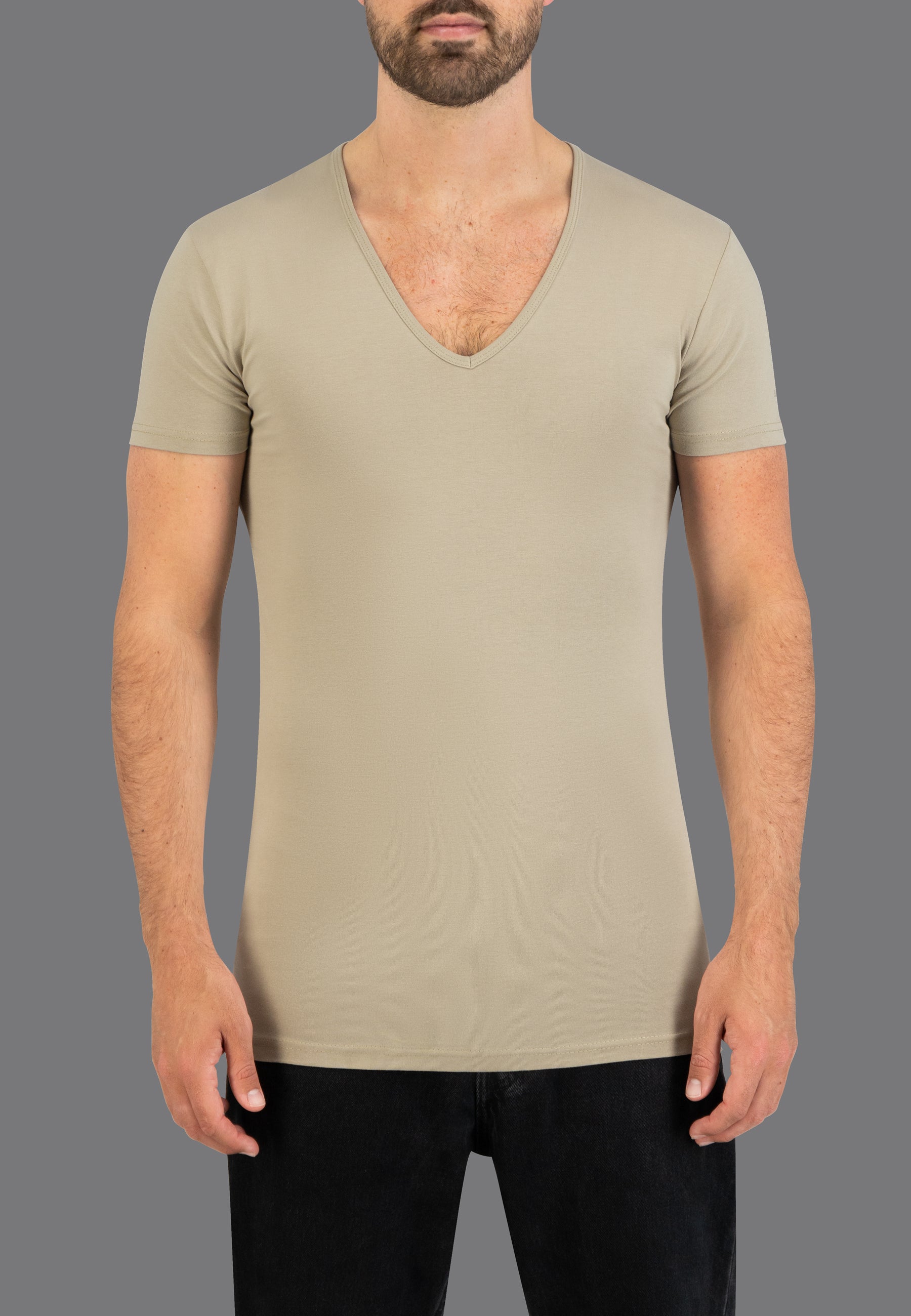 Deep V-neck shirts for men buy online