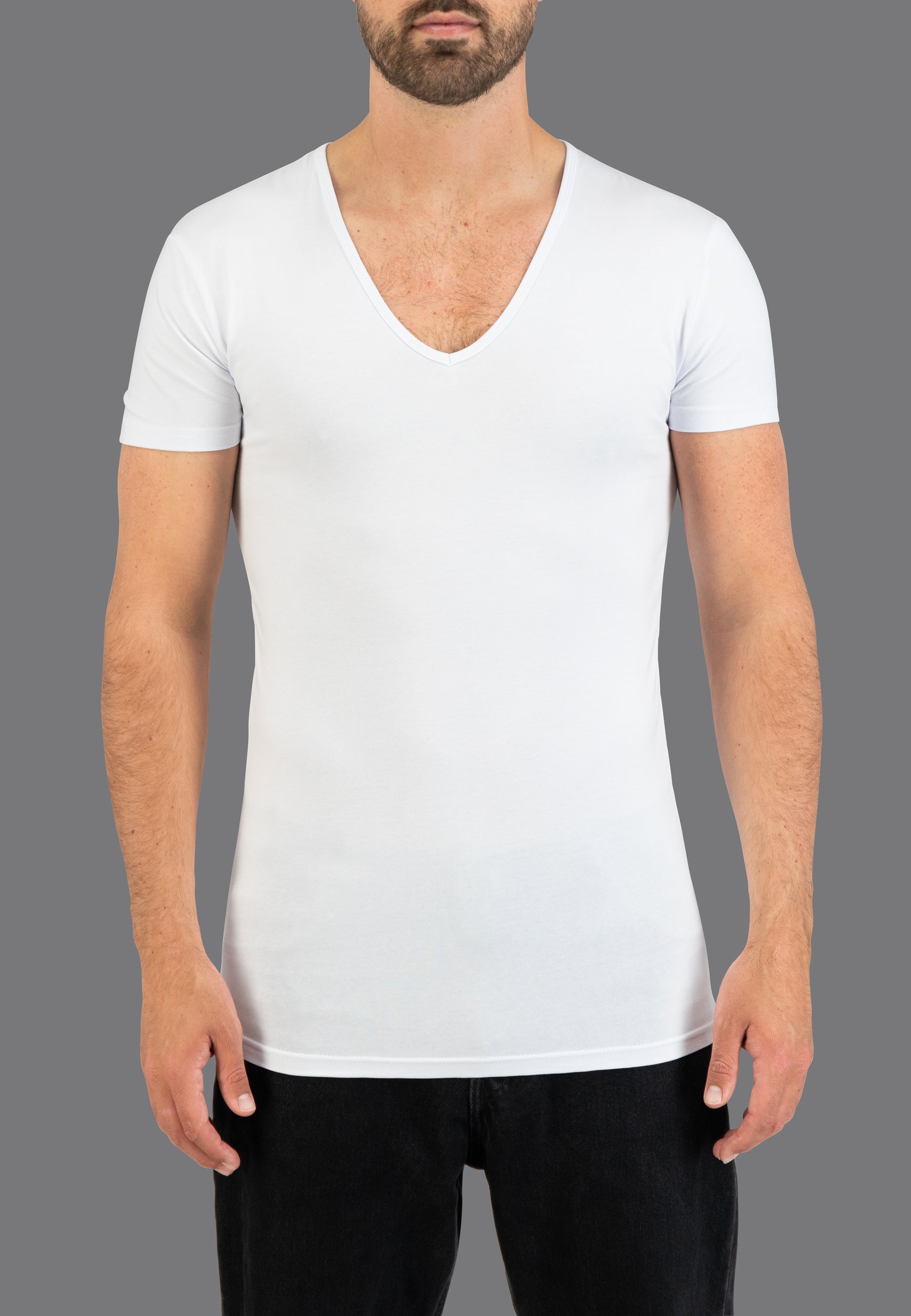 Deep V-neck shirts for men buy online
