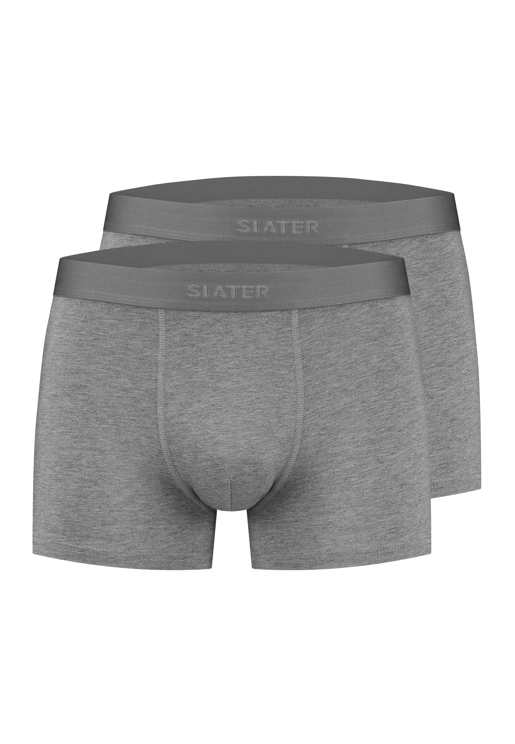 BAMBOO 2 pack boxer short Grey Melange Slaterstore